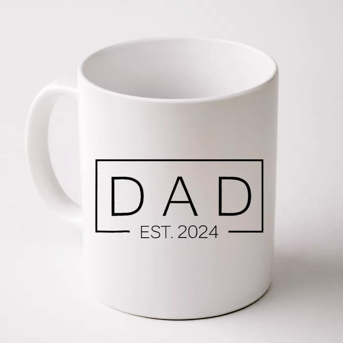 Dad Est Custom Year New Father Personalize Year Front & Back Coffee Mug