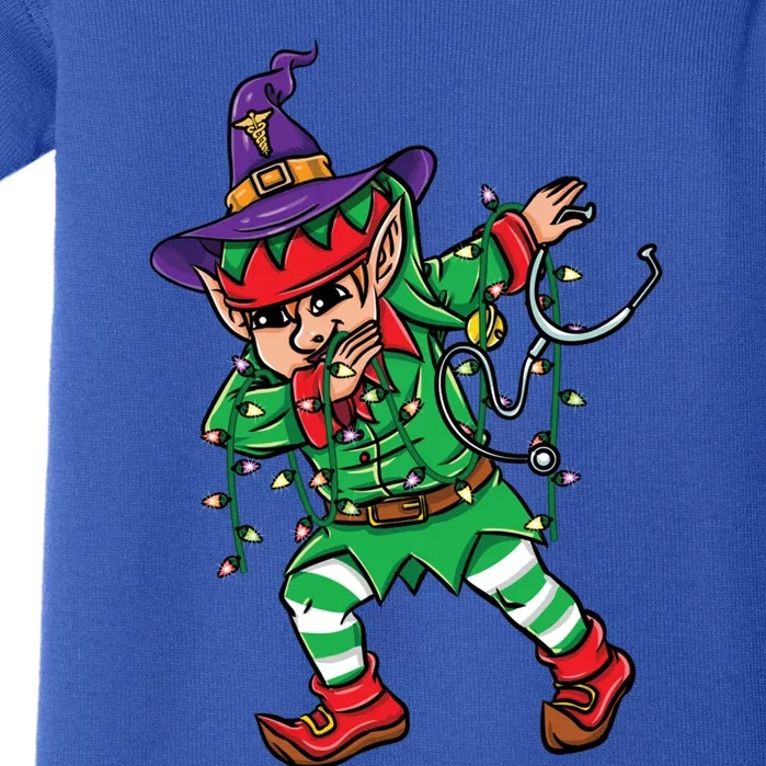 Dabbing Elf Christmas Witch Nurse Halloween Gift Baby Bodysuit