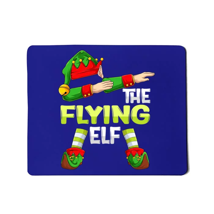 Dabbing Elf Christmas Pilote Pilotes Airplane The Flying Elf Gift Mousepad