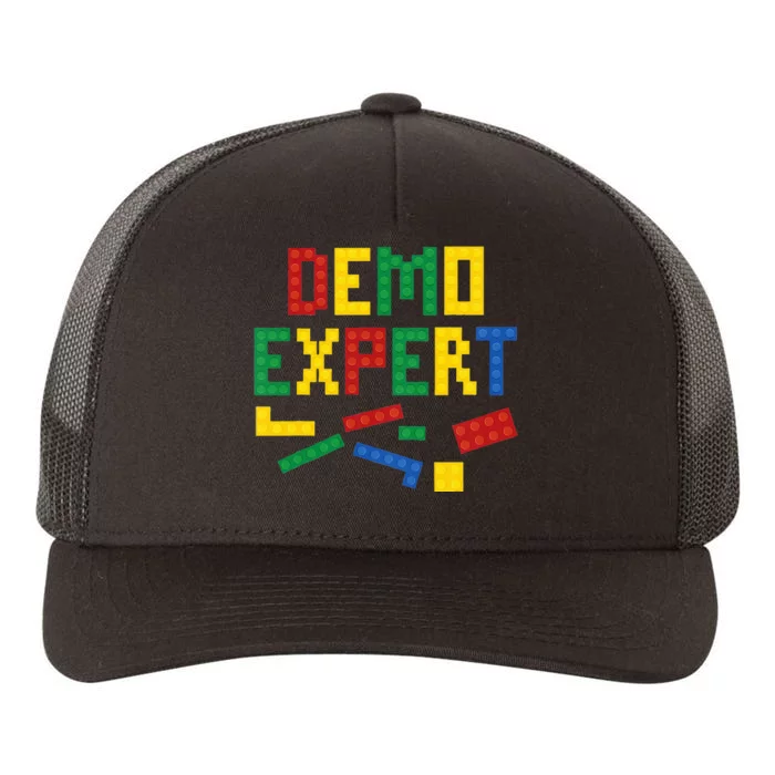 Demo Expert Cool Building Blocks Toy Brick Builder Yupoong Adult 5-Panel Trucker Hat