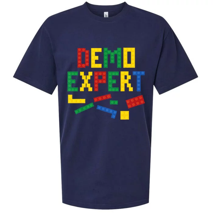 Demo Expert Cool Building Blocks Toy Brick Builder Sueded Cloud Jersey T-Shirt