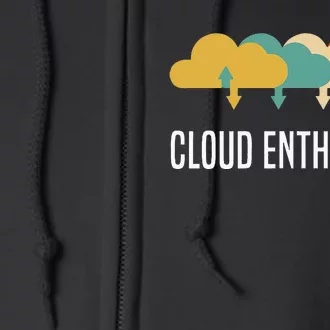 Devops Engineer Cloud Computing Cloud Enthusiast Full Zip Hoodie