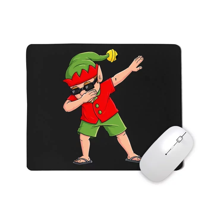 Dabbing Elf Christmas In July Summer Xmas Dab Mousepad