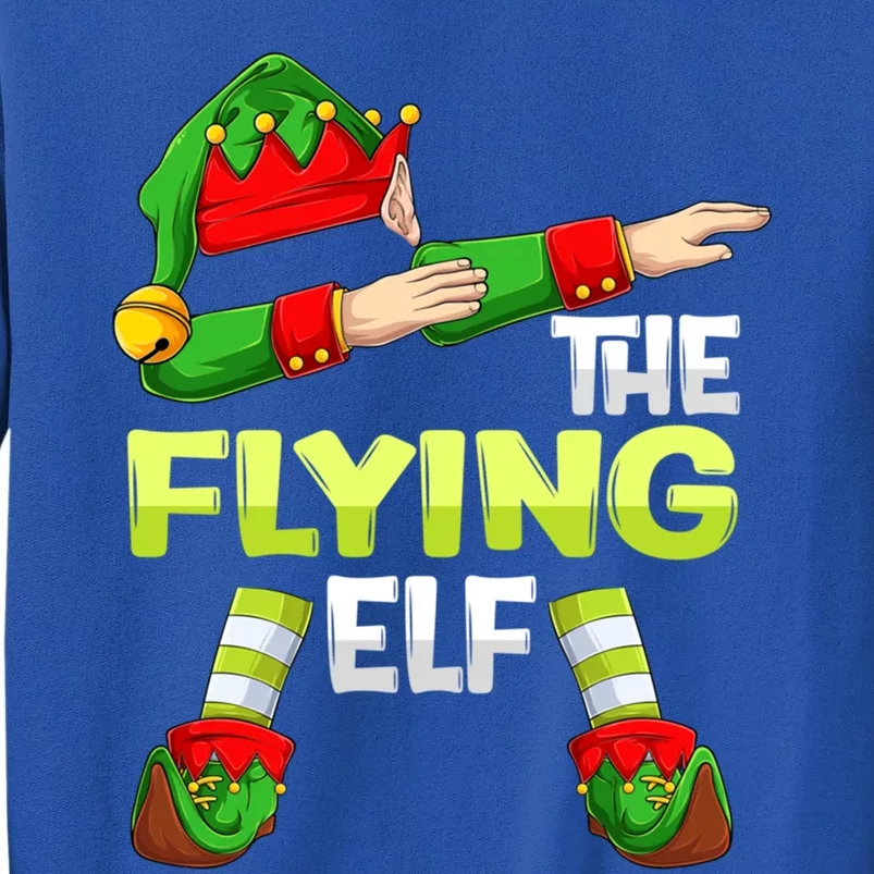 Dabbing Elf Christmas Pilote Pilotes Airplane The Flying Elf Gift Tall Sweatshirt