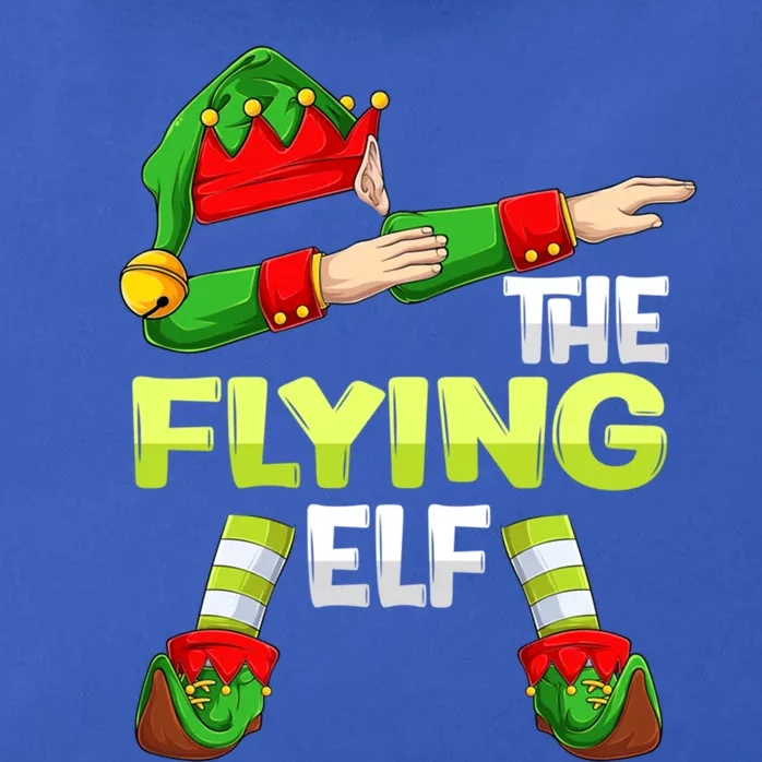 Dabbing Elf Christmas Pilote Pilotes Airplane The Flying Elf Gift Zip Tote Bag