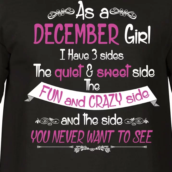 December Girl Sweet But Crazy Funny Birthday Comfort Colors T-Shirt