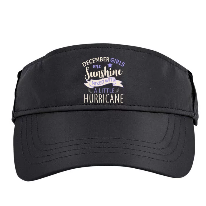 December Girls Are Sunshine Mixed With Hurricane Adult Drive Performance Visor