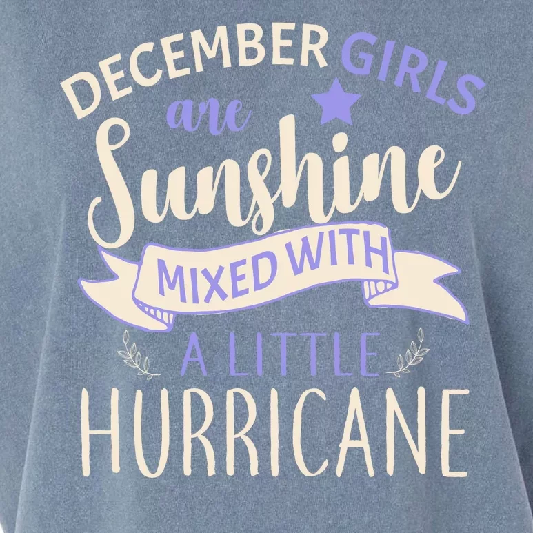 December Girls Are Sunshine Mixed With Hurricane Garment-Dyed Women's Muscle Tee