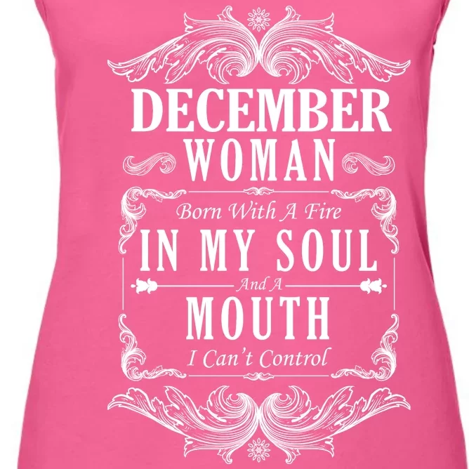 December Woman Funny Birthday Women's Racerback Tank