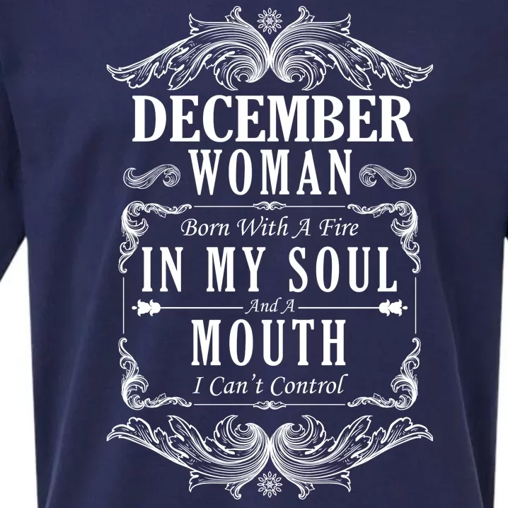 December Woman Funny Birthday Sueded Cloud Jersey T-Shirt