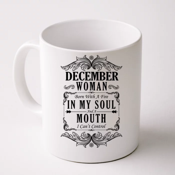 December Woman Funny Birthday Front & Back Coffee Mug