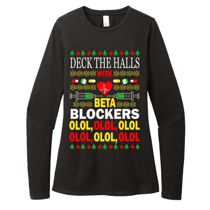 Deck The Halls With Beta Blockers Olol Womens CVC Long Sleeve Shirt