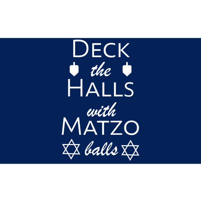 Deck The Halls With Matzo Balls Bumper Sticker