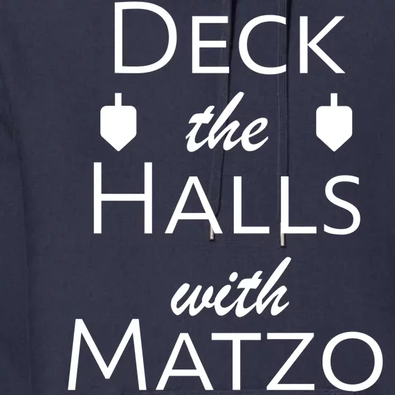 Deck The Halls With Matzo Balls Premium Hoodie