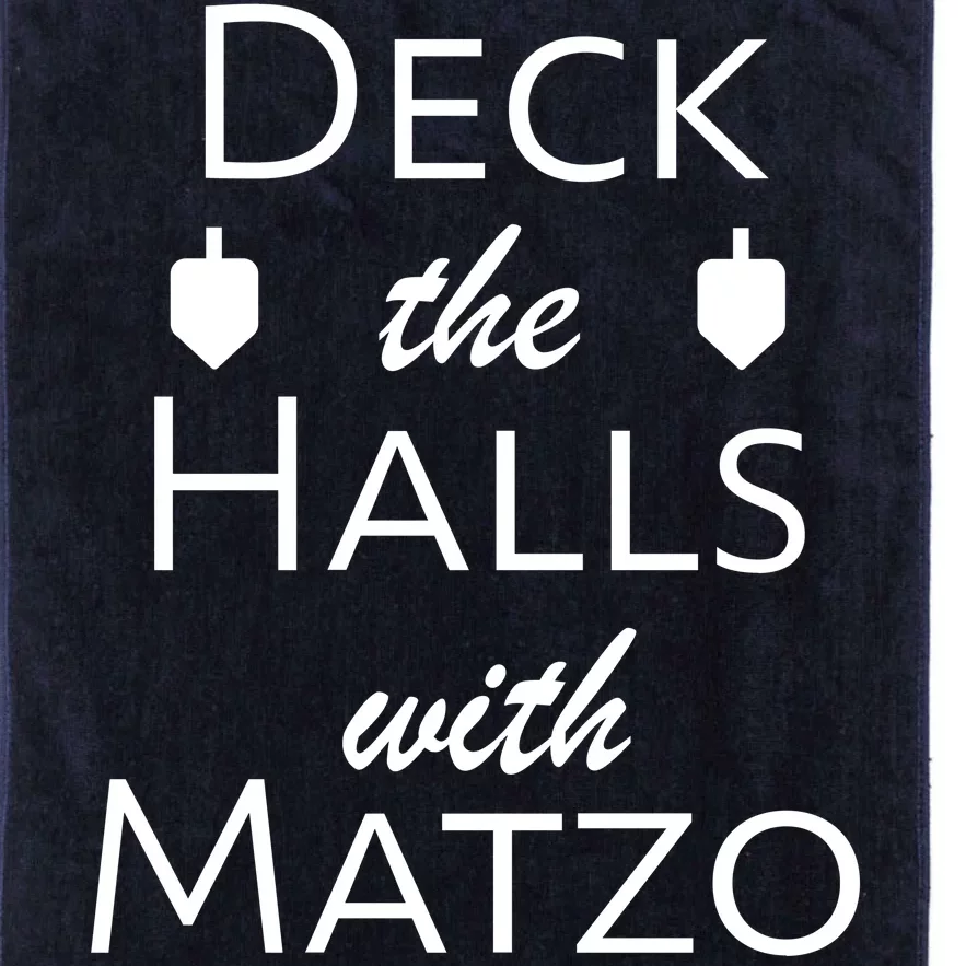 Deck The Halls With Matzo Balls Platinum Collection Golf Towel