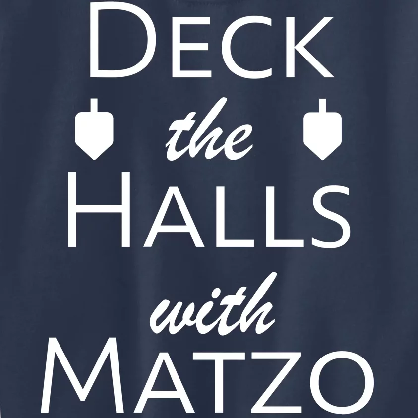 Deck The Halls With Matzo Balls Kids Sweatshirt