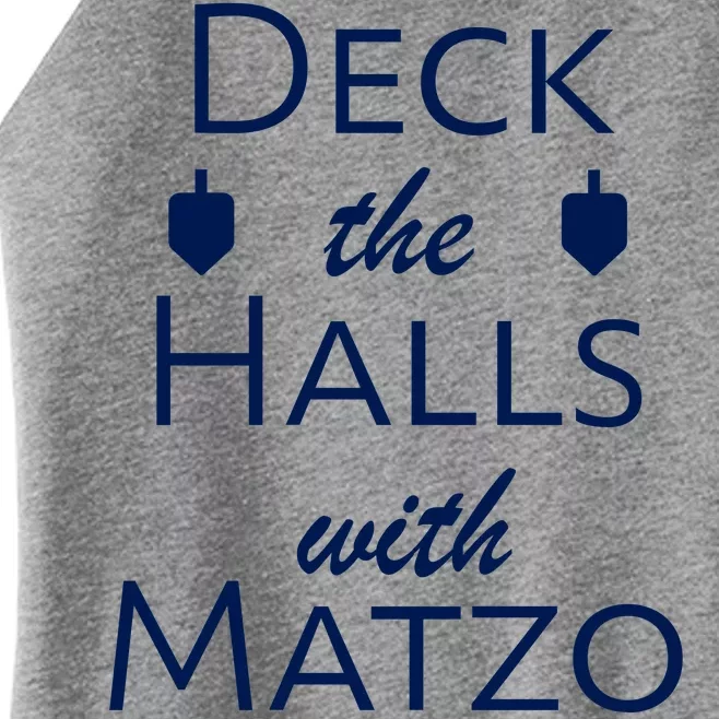 Deck The Halls With Matzo Balls Women’s Perfect Tri Rocker Tank