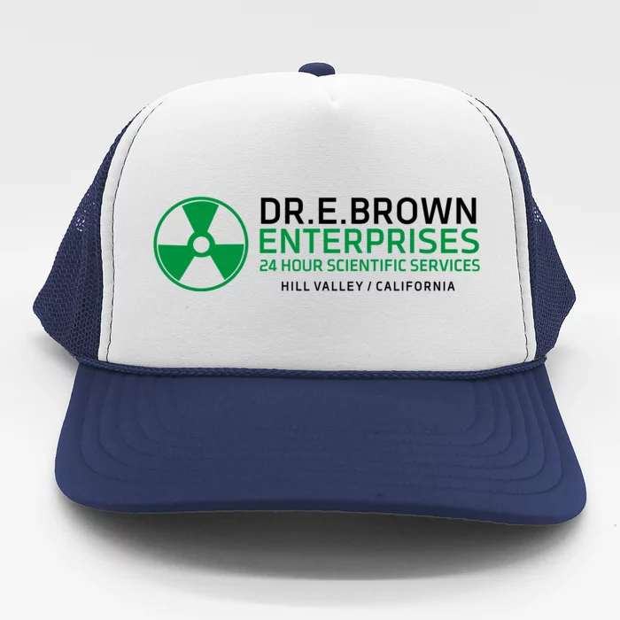 Dr Emmett Doc Brown Enterprises Trucker Hat