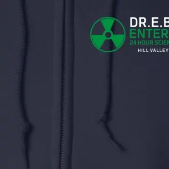 Dr Emmett Doc Brown Enterprises Full Zip Hoodie