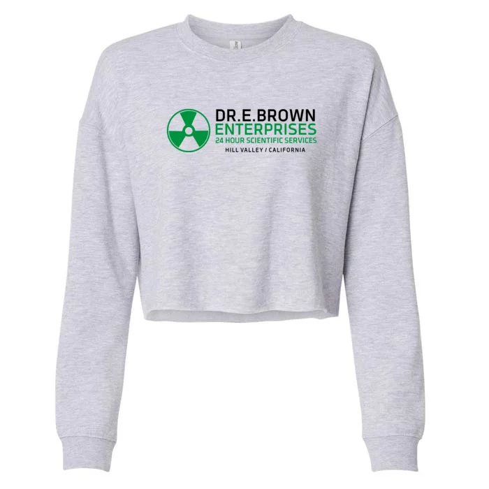 Dr Emmett Doc Brown Enterprises Cropped Pullover Crew