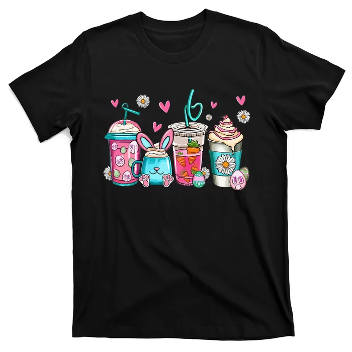 Drinks Easter Daisy Cute Bunny Gift for easter T-Shirt