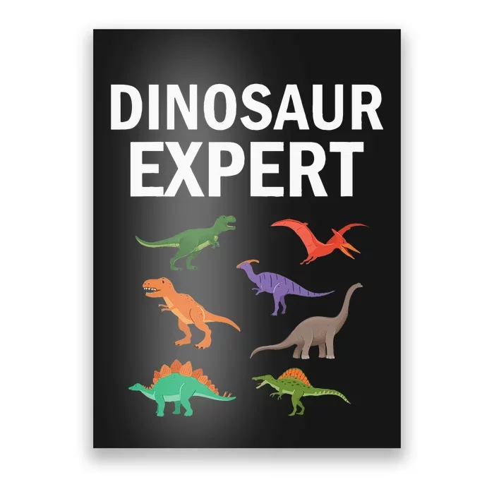 Dinosaur Expert Dino T Rex Dinosaurus Lovers Poster