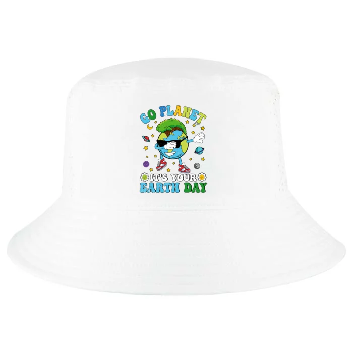 Dabbing Earth Day 2024 Groovy Go Planet ItS Your Earth Day Cool Comfort Performance Bucket Hat