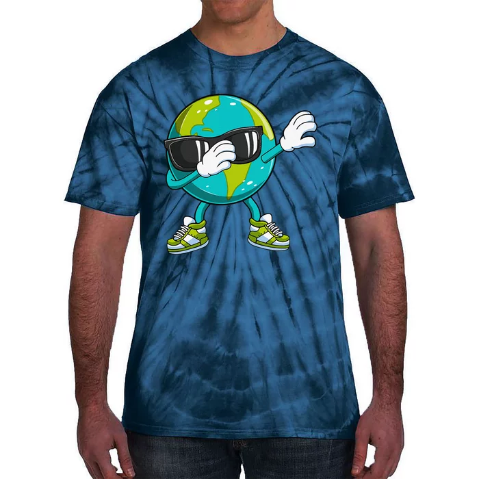 Dabbing Earth Day Dab Dance Gift Tie-Dye T-Shirt