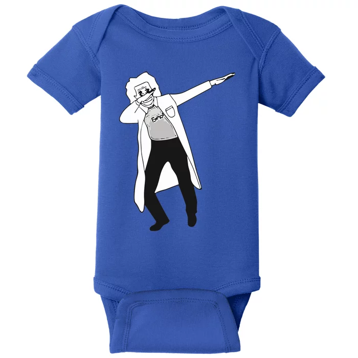 Dabbing Einstein Baby Bodysuit