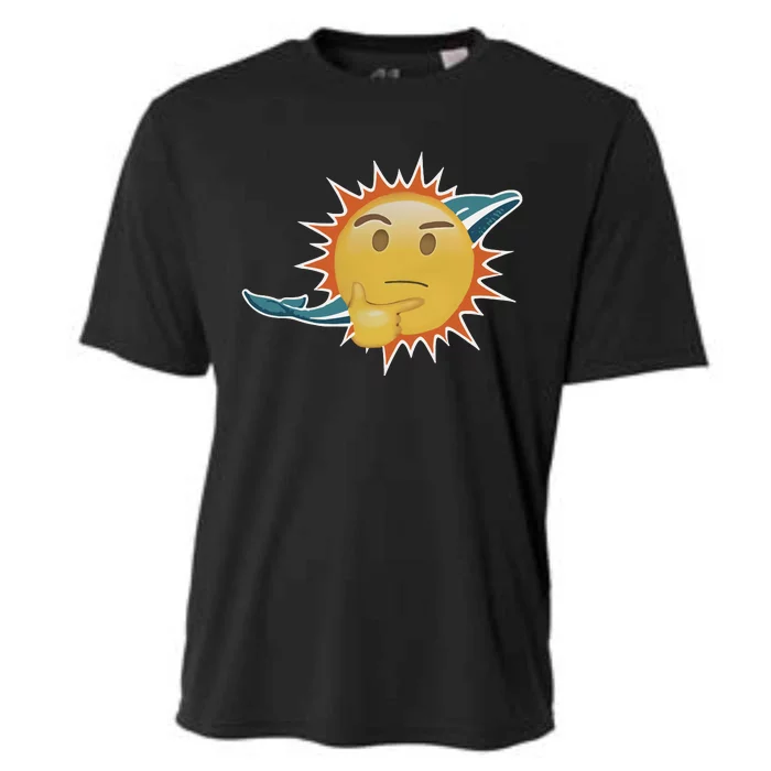 Dolphins Emoji Cooling Performance Crew T-Shirt