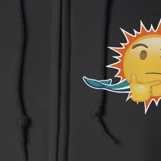 Dolphins Emoji Full Zip Hoodie