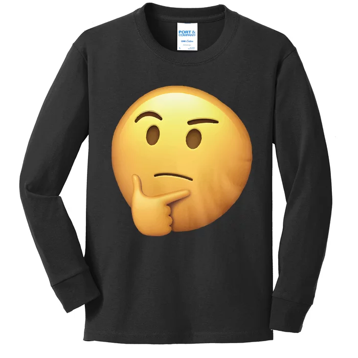 Dolphins Emoji Kids Long Sleeve Shirt