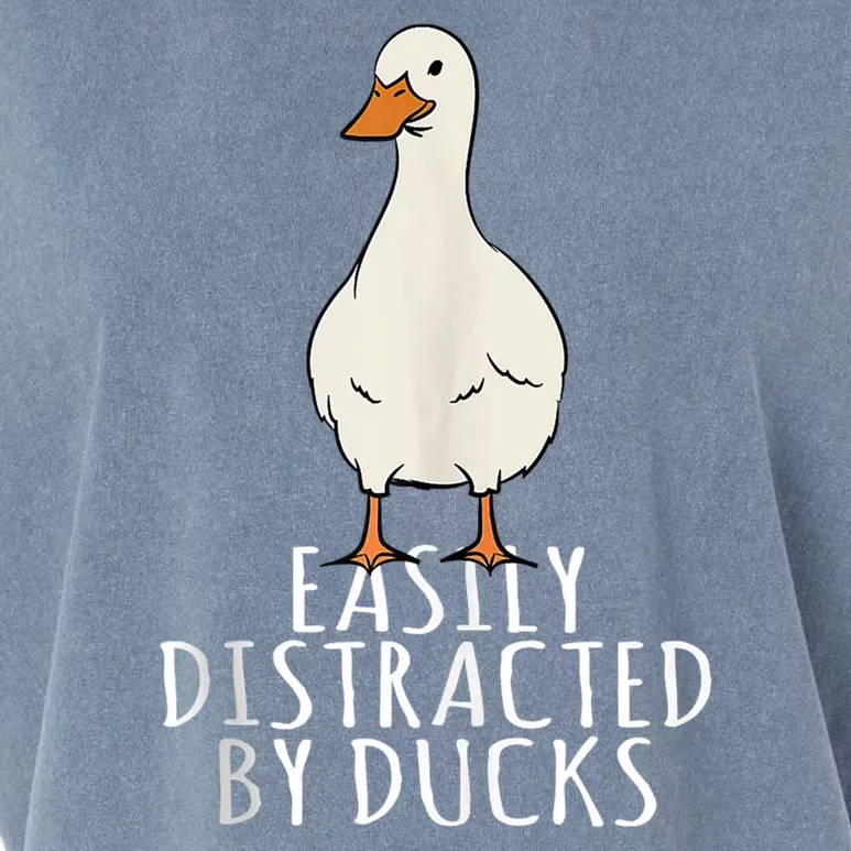 Duck Easily Distracted By Ducks Garment-Dyed Women's Muscle Tee