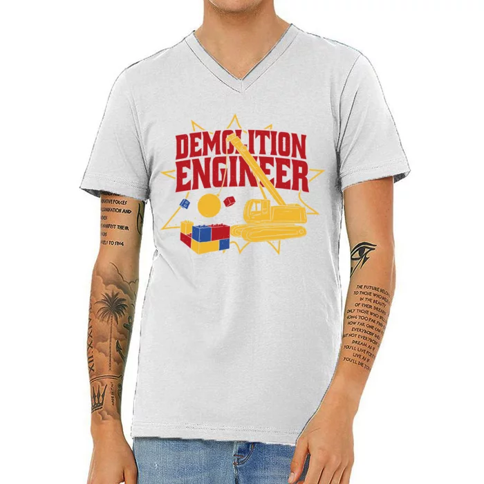 Demolition Engineer V-Neck T-Shirt