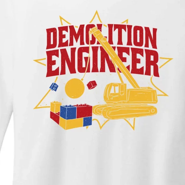 Demolition Engineer Womens CVC Long Sleeve Shirt