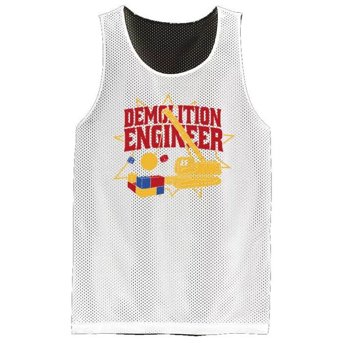 Demolition Engineer Mesh Reversible Basketball Jersey Tank