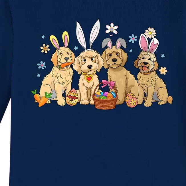 Dogs Easter Day Bunnies Dog Baby Long Sleeve Bodysuit