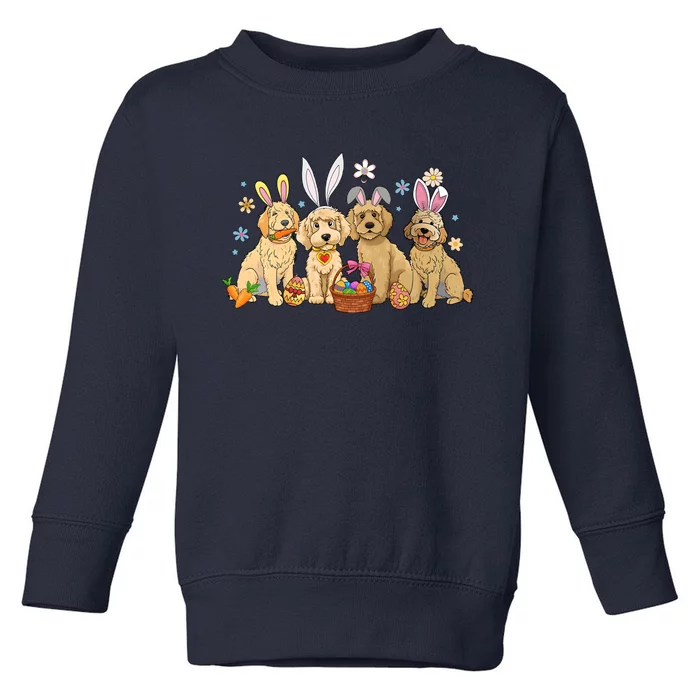 Dogs Easter Day Bunnies Dog Toddler Sweatshirt