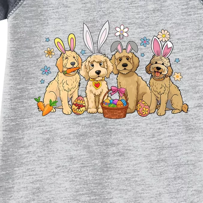 Dogs Easter Day Bunnies Dog Infant Baby Jersey Bodysuit