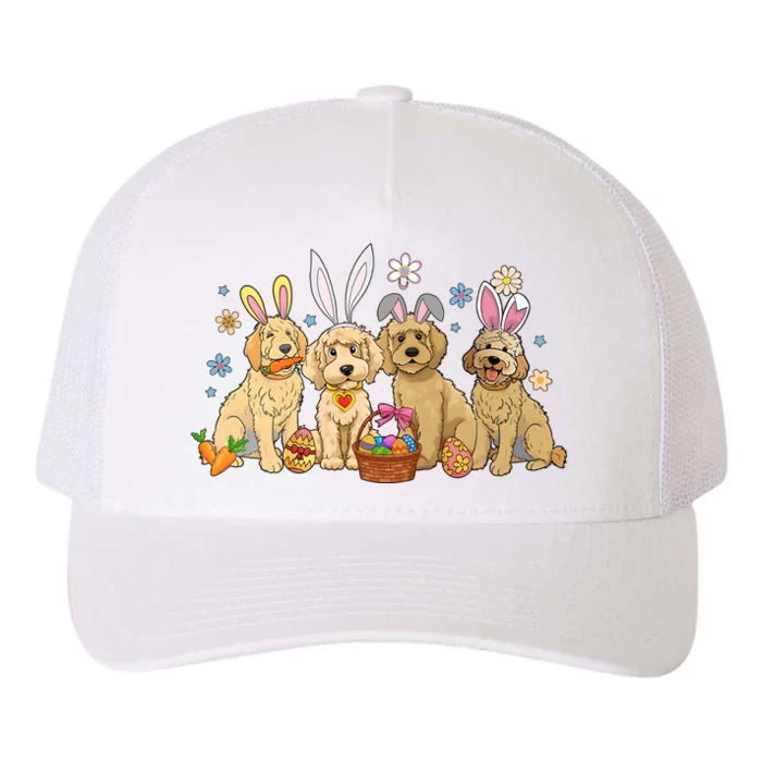 Dogs Easter Day Bunnies Dog Yupoong Adult 5-Panel Trucker Hat