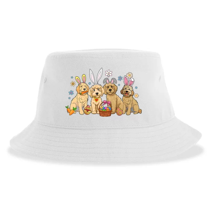 Dogs Easter Day Bunnies Dog Sustainable Bucket Hat