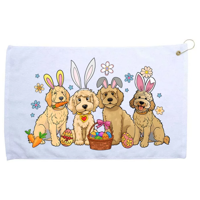 Dogs Easter Day Bunnies Dog Grommeted Golf Towel