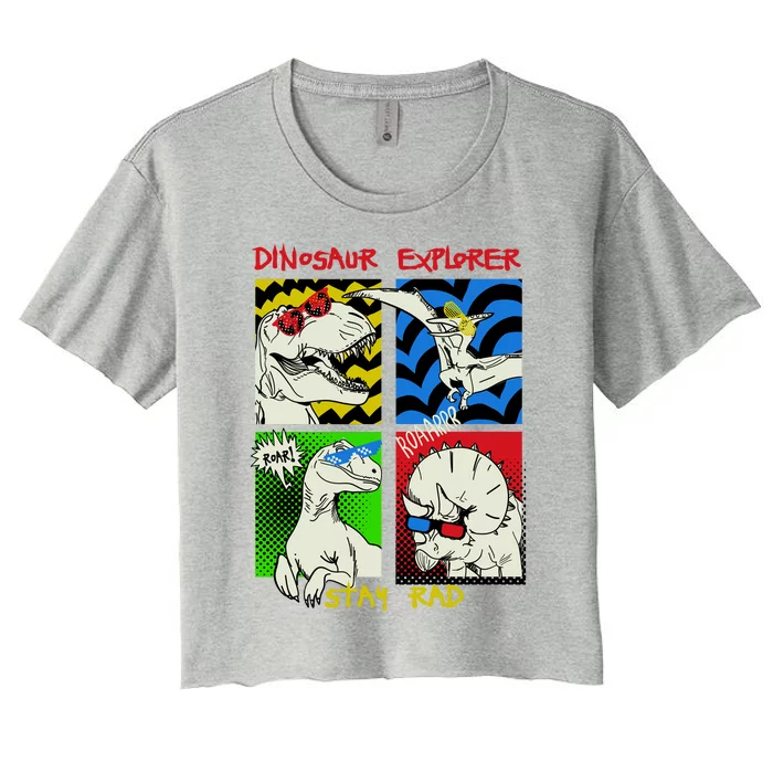 Dinosaur Explorer Women's Crop Top Tee