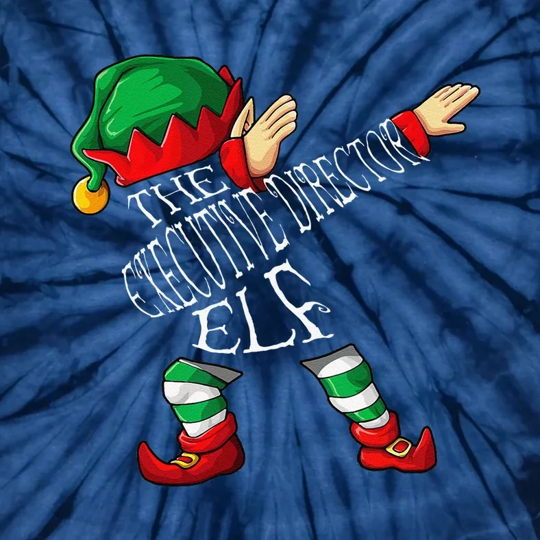 Dabbing Executive Director Elf Christmas Tie-Dye T-Shirt