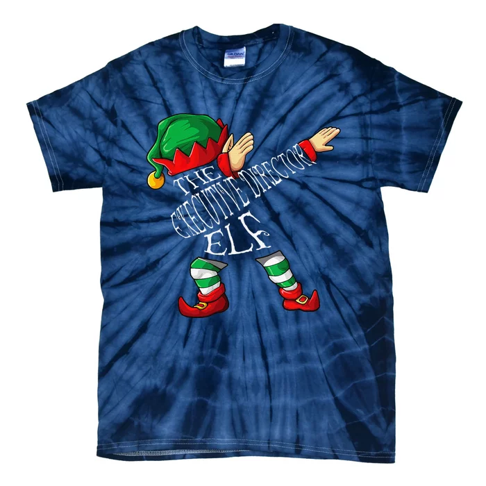 Dabbing Executive Director Elf Christmas Tie-Dye T-Shirt