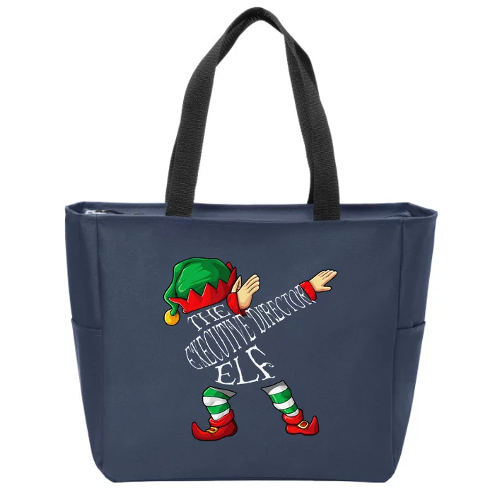 Dabbing Executive Director Elf Christmas Zip Tote Bag