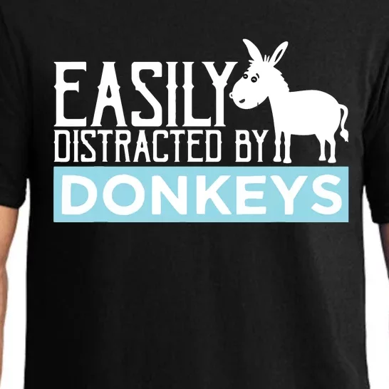 Donkeys Easily Distracted Donkey Gifts For Donkey Lovers Pajama Set