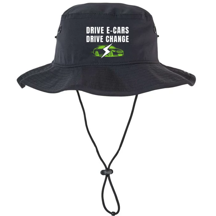 Drive ECars Drive Change, Drive EVs, Funny Electric Vehicle Legacy Cool Fit Booney Bucket Hat