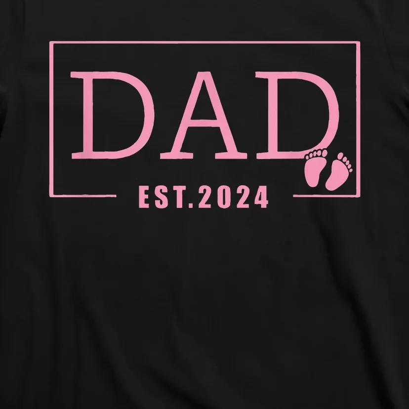 Dad Established Est 2024 Girl Newborn Gifts Daddy Father T-Shirt