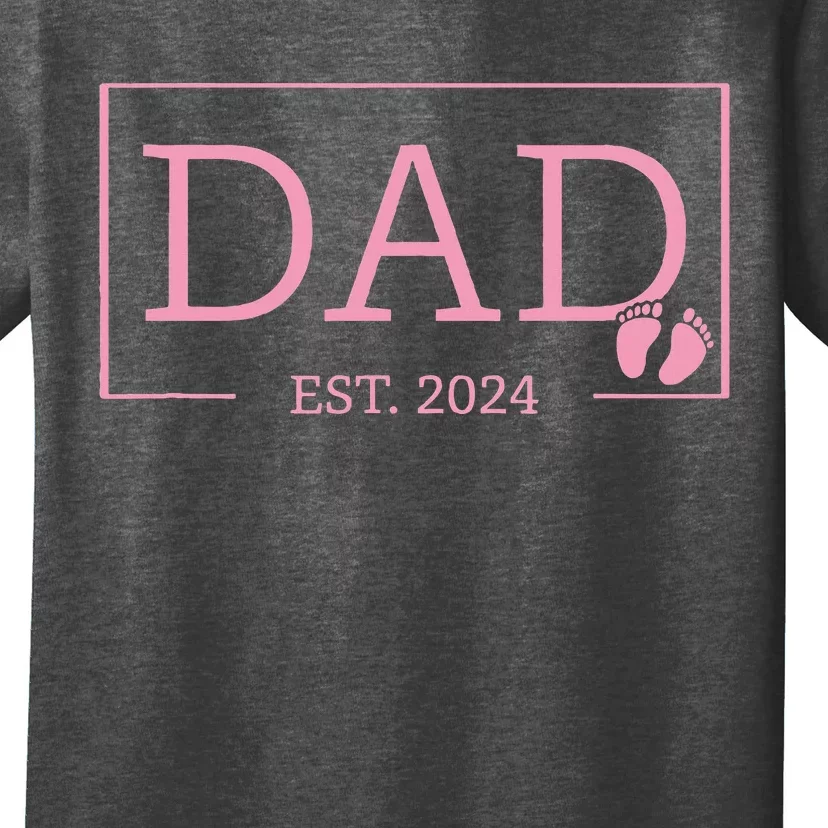 Dad Established Est 2024 Girl Newborn Gifts Daddy Father T-Shirt